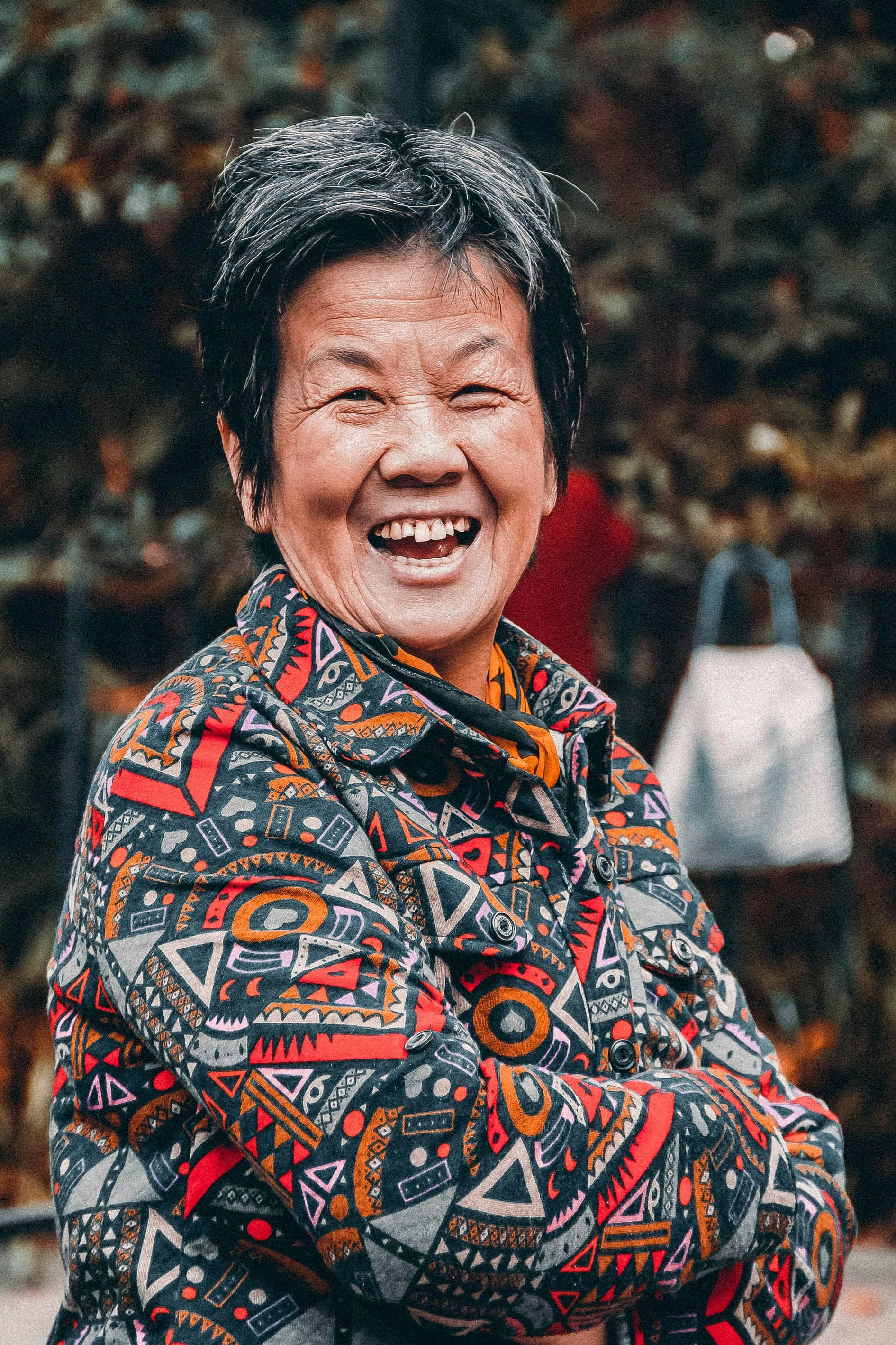 Portrait of a smiling woman — warm everyday face